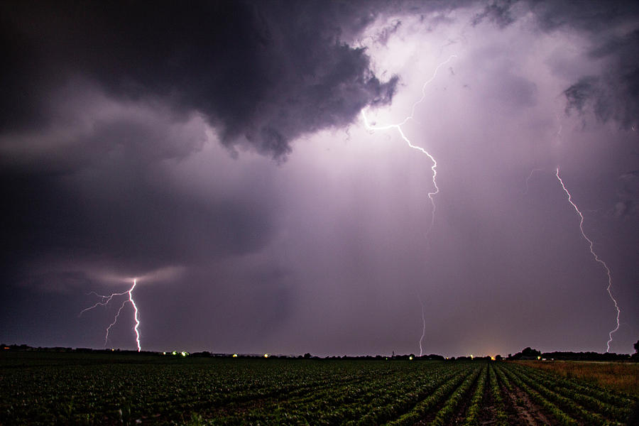 Mid July Nebraska Lightning 014 Photograph by Dale Kaminski