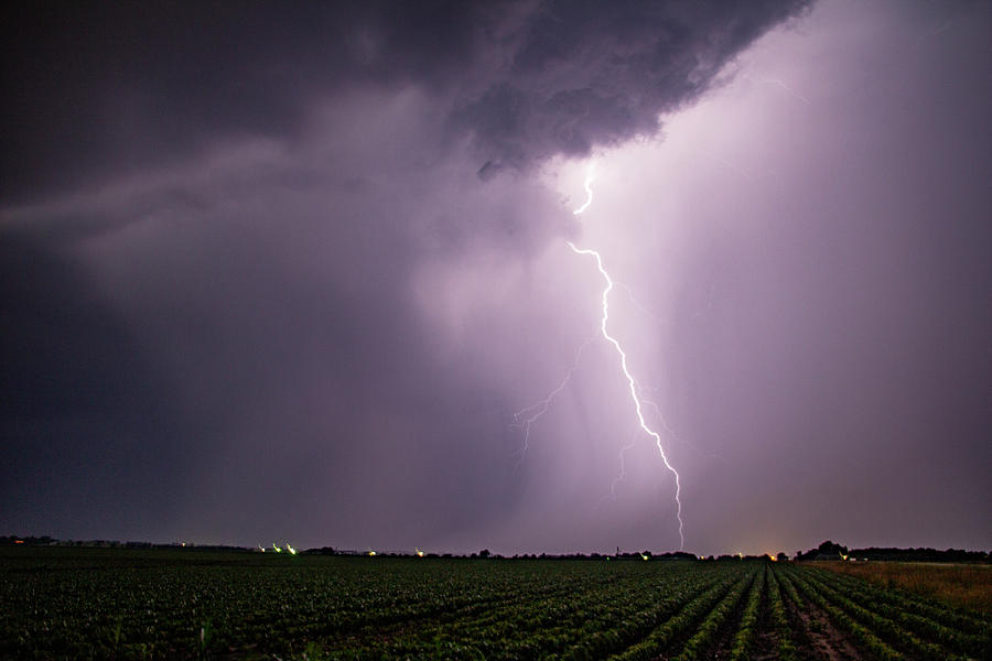 Mid July Nebraska Lightning 016 Photograph by Dale Kaminski