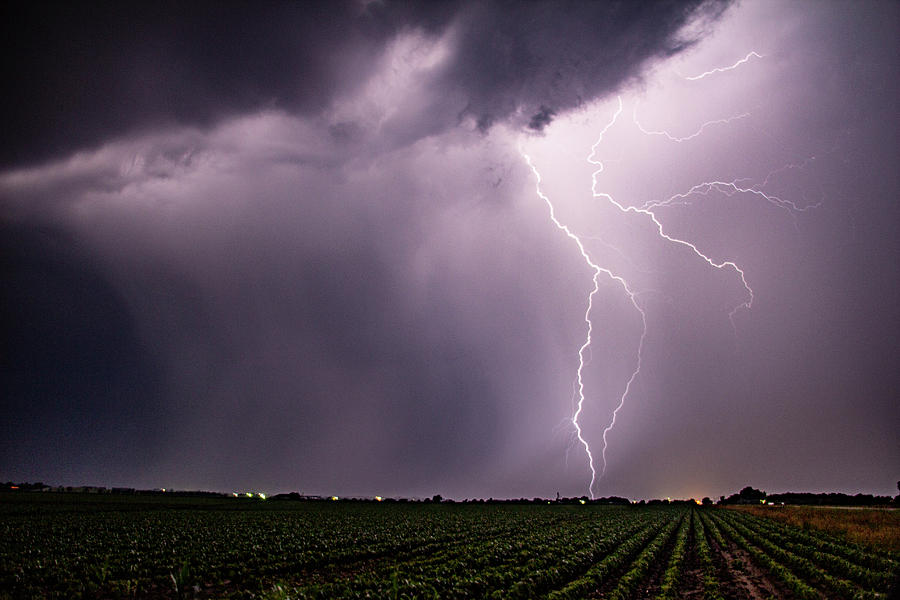 Mid July Nebraska Lightning 017 Photograph by Dale Kaminski