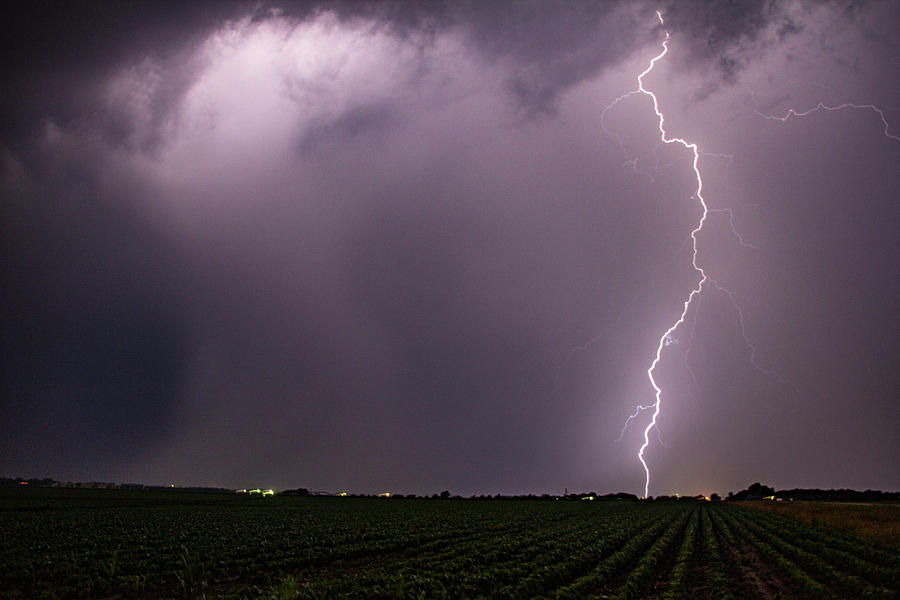Mid July Nebraska Lightning 018 Photograph by Dale Kaminski