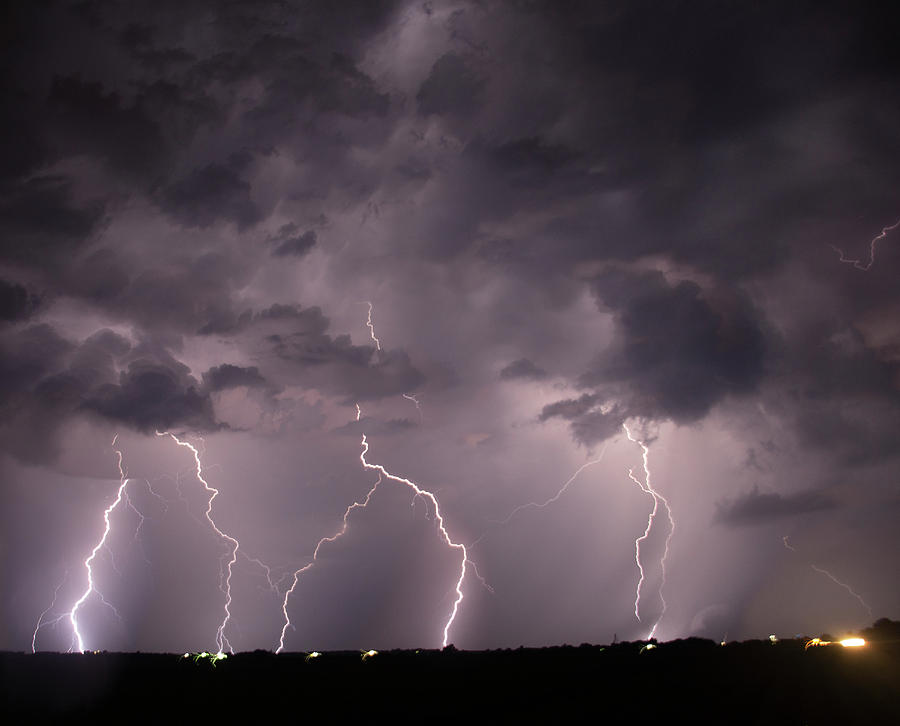 Mid July Nebraska Lightning 020 Photograph by Dale Kaminski