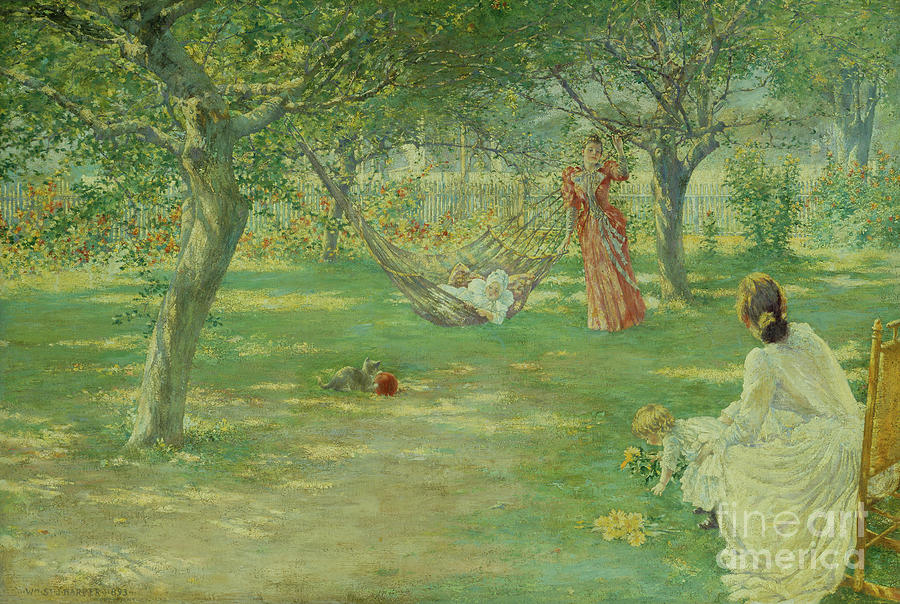Mid Summer, East Hampton, New York, 1893 Painting by John William Harper