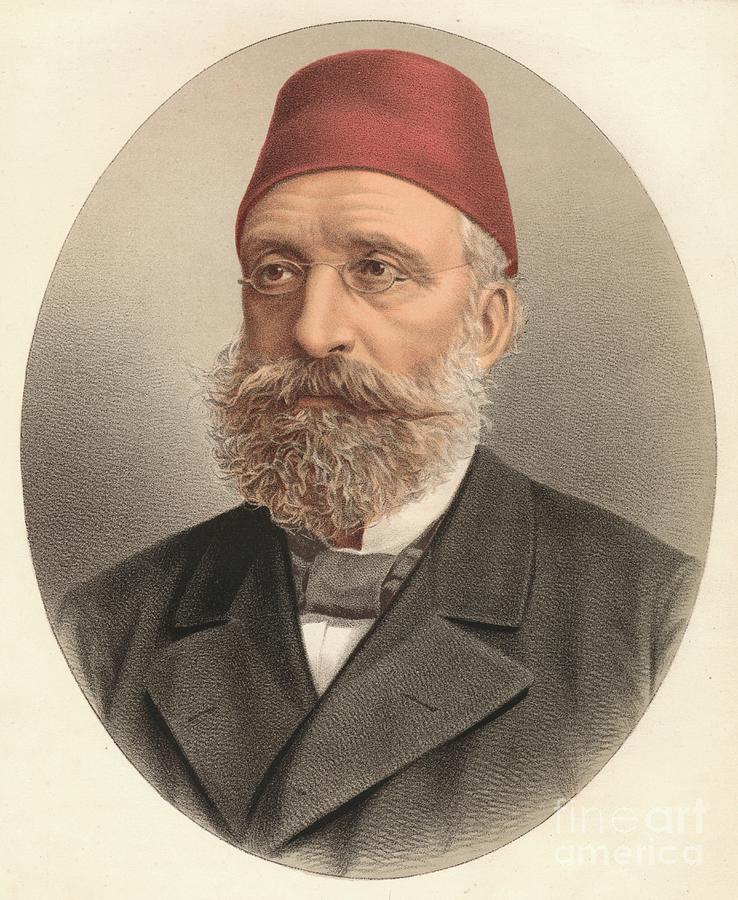 Midhat Pasha Drawing by Print Collector