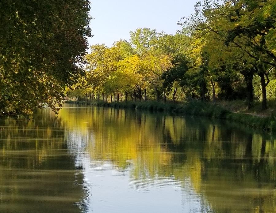 Early autumn on the Midi Canal by Lettie Neuhauser-MacLachlan Early autumn on the Midi Canal by Lettie Neuhauser-MacLachlan