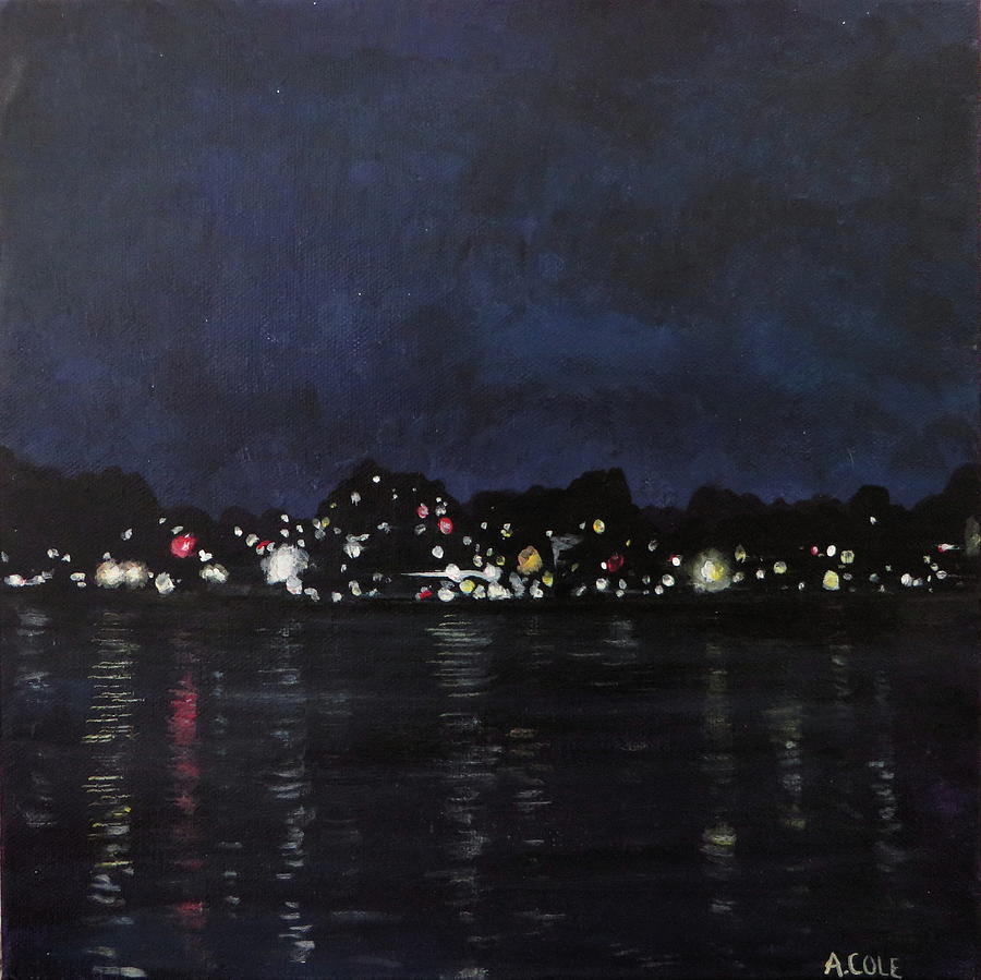 Midland Harbour at Night by Andrea Cole Midland Harbour at Night by Andrea Cole