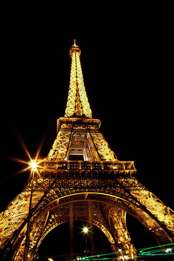 Midnight at The Eiffel Tower Photograph by Kamil Swiatek