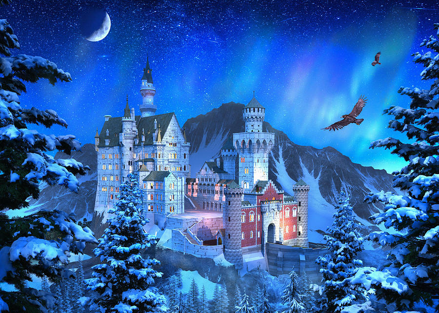 Midnight Castle Christmas Event 2022 Midnight Castle Painting By Mgl Meiklejohn Graphics Licensing | Pixels