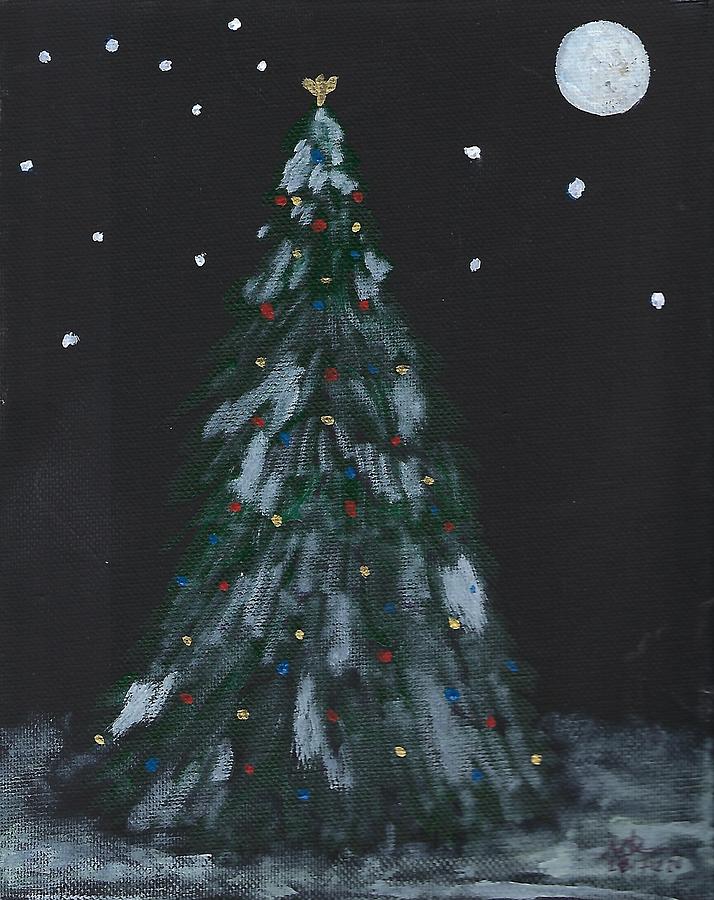 Midnight Christmas Painting by Mark C Jackson
