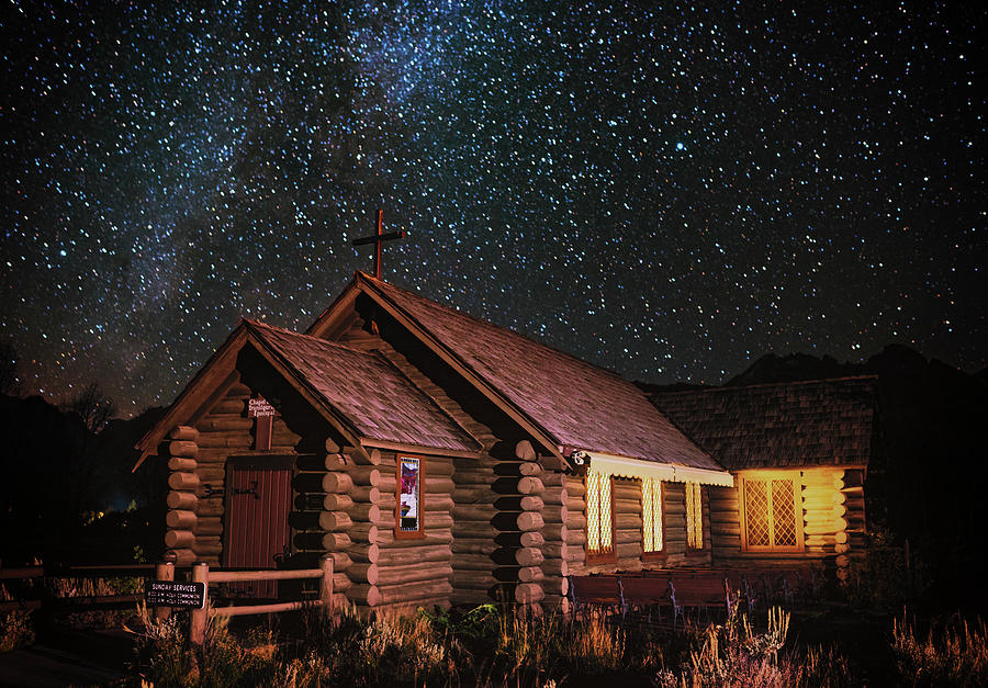 Cabin Photograph - Midnight Mass by Darren White Photography