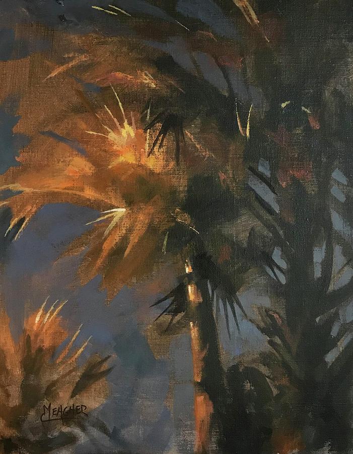 Midnight Palms Painting