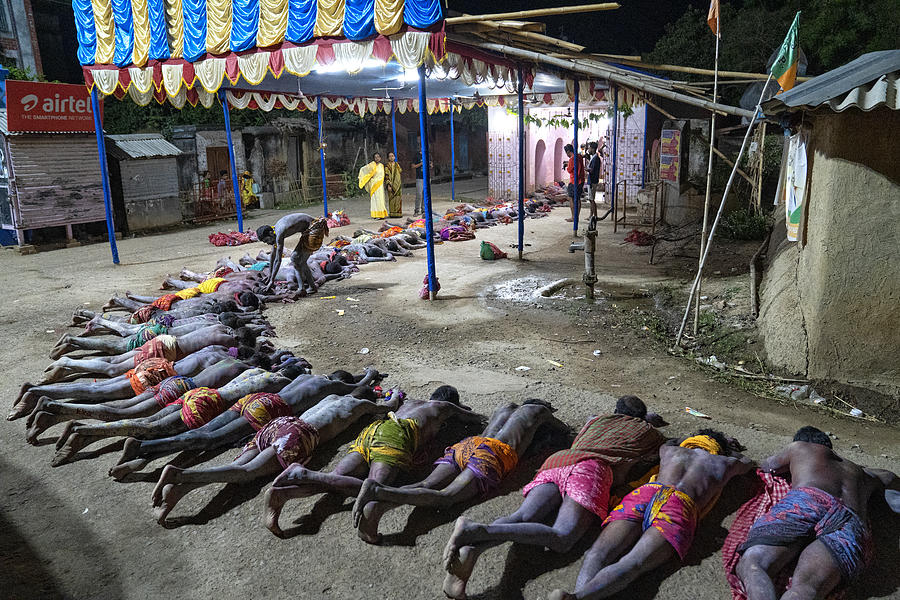 People Photograph - Midnight Ritual Of Gajan by Kalyan Chattopadhyay