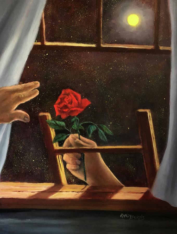 Midnight Romance. Romance de medianoche Painting by Rand Burns