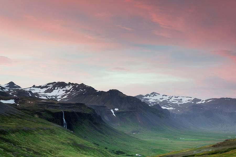 Midnight Sun in Iceland Photograph by Nicole Young
