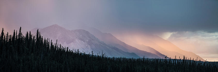 Mountain Photograph - Midnight Sunset by Steven Keys