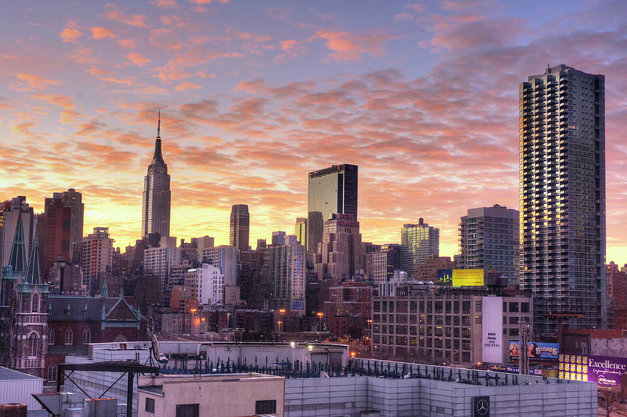 Midtown Manhattan At Sunrise Photograph by Copyright (c) Richard Susanto