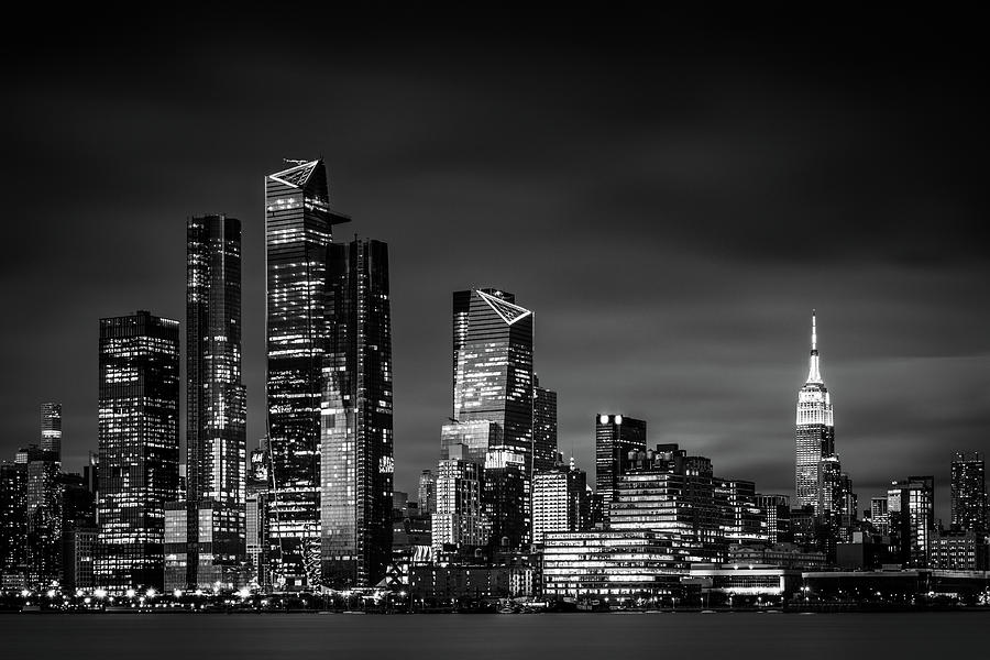 Midtown Manhattan in Black and White Photograph by Kristen Wilkinson