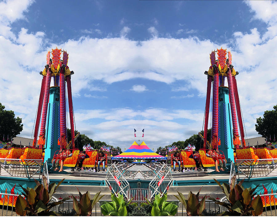 Midway Ride Photograph by Tom Reynen