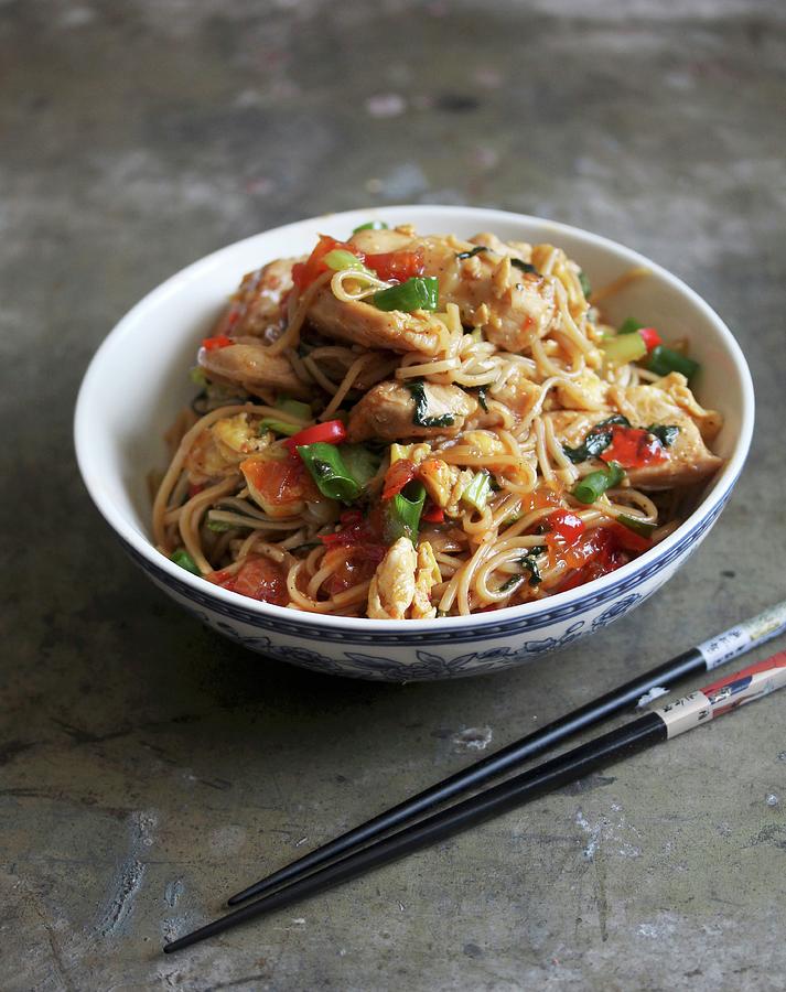 Mie Goreng a Noodle Dish With Fried Noodles, Indonesia Photograph by Milly Kay
