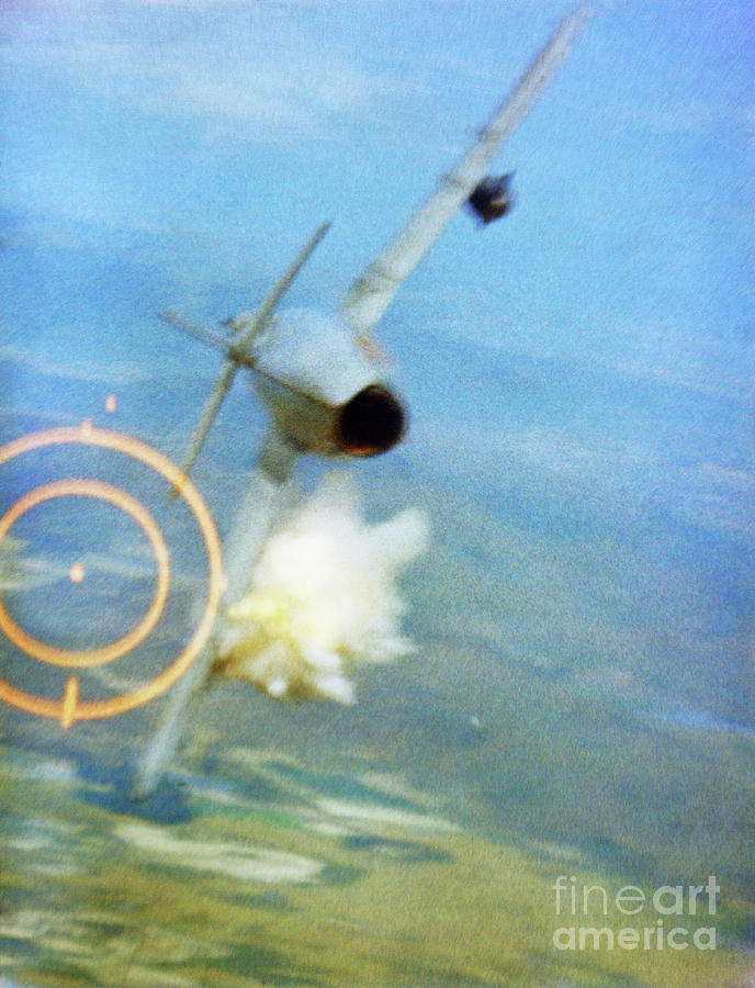 Mig-17 Getting Hit On Wing Photograph by Bettmann