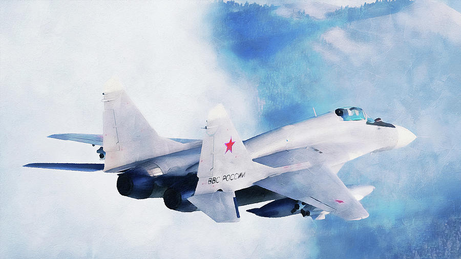 Mig 29 - 09 Painting by AM FineArtPrints