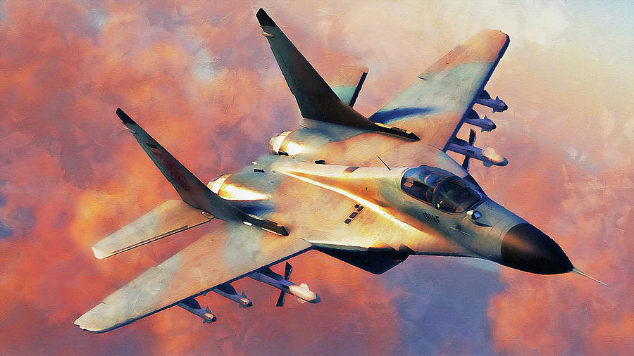 Mig 29 - 15 Painting by AM FineArtPrints