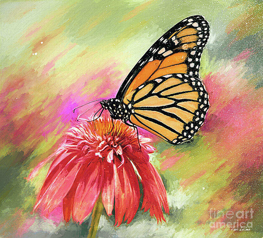 Mighty Monarch Painting by Tina LeCour