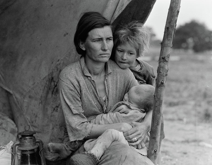 Migrant Mother, California, 1936 Painting by Dorothea Lange - Fine Art ...