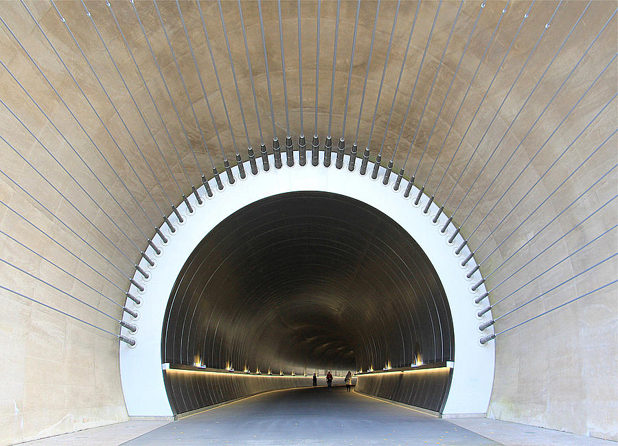 Architecture Photograph - Miho Museum Tunnel by Aliza Riza