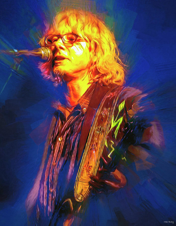 Mike Mills Bass Player Mixed Media