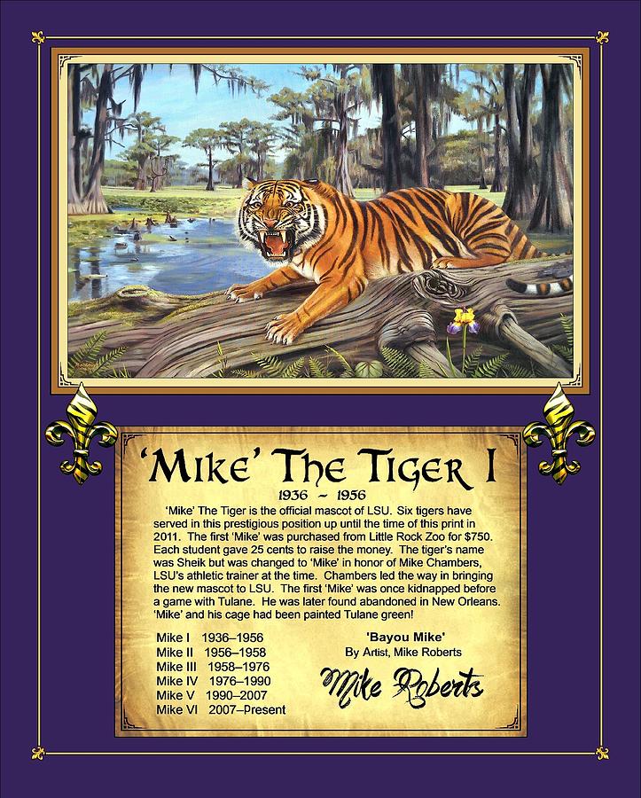 Pete Maravich Painting - Mike The Tiger I by Mike Roberts