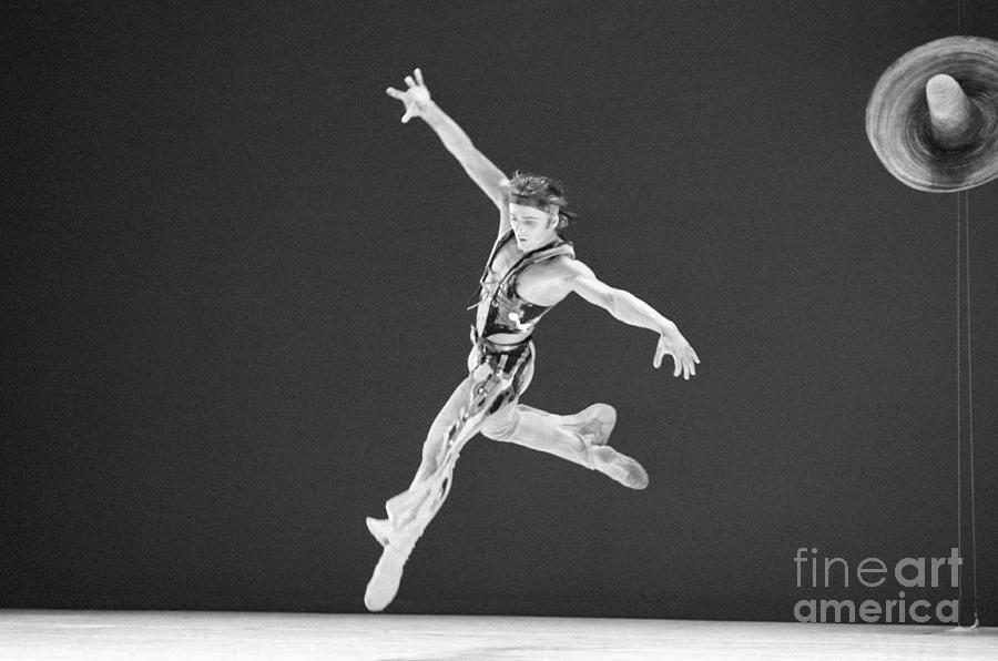 Mikhail Baryshnikov In Mid Air Photograph by Bettmann