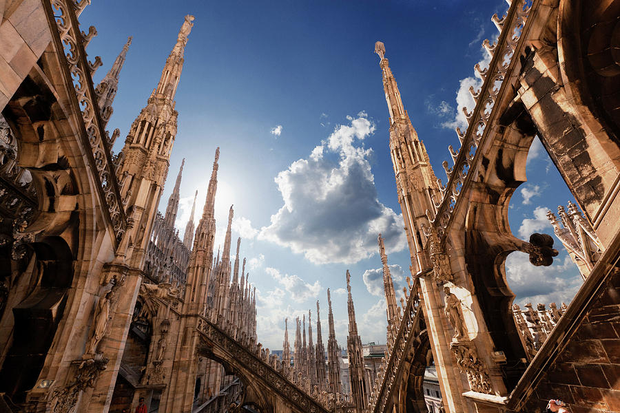 Milan, Cathedral, Italy Digital Art by Guido Baviera
