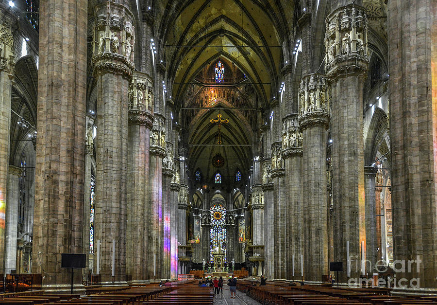 Milan Duomo Interior Photograph by David Meznarich