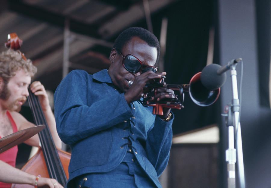 Music Photograph - Miles Davis At Newport by Archive Photos