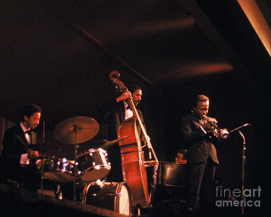 Miles Davis performs at Monterey Jazz Festival Photograph by Dave Allen