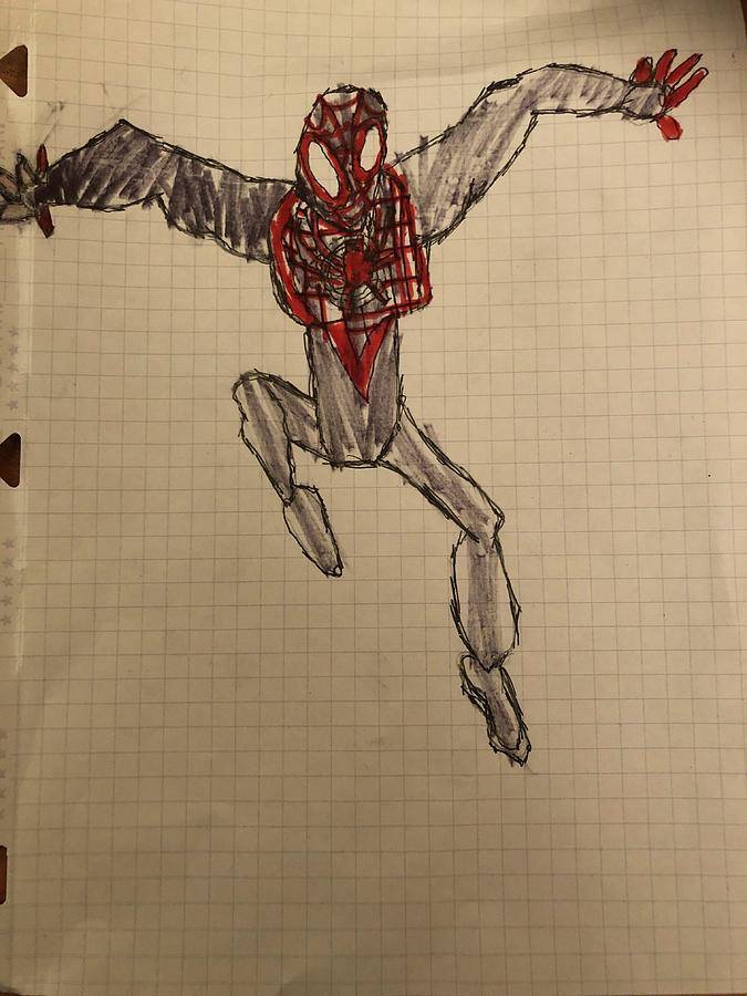Drawing Miles Morales Spider-Man Across The Spiderverse Unmasked Ultimate  Marvel | eBay