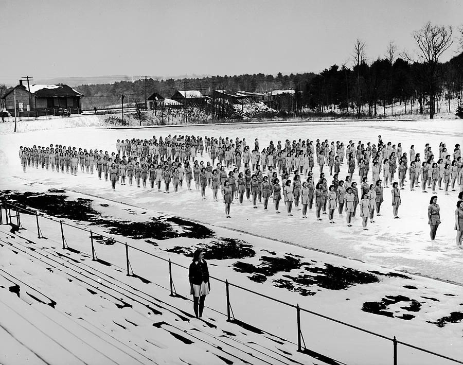 Platoon Movie Photograph - Military Drill by Alfred Eisenstaedt