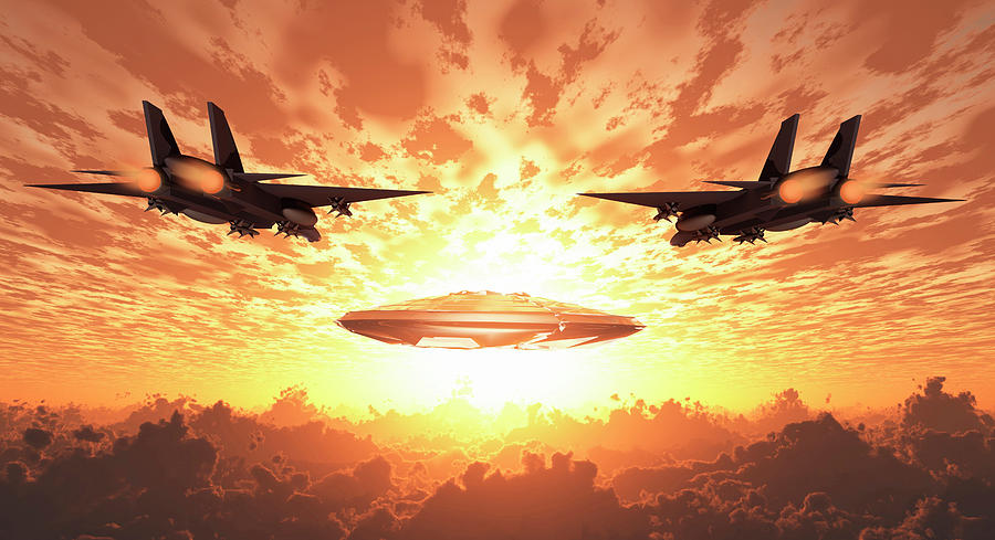 Military Jets Pursue Ufos Photograph by Bruce Rolff | Fine Art America