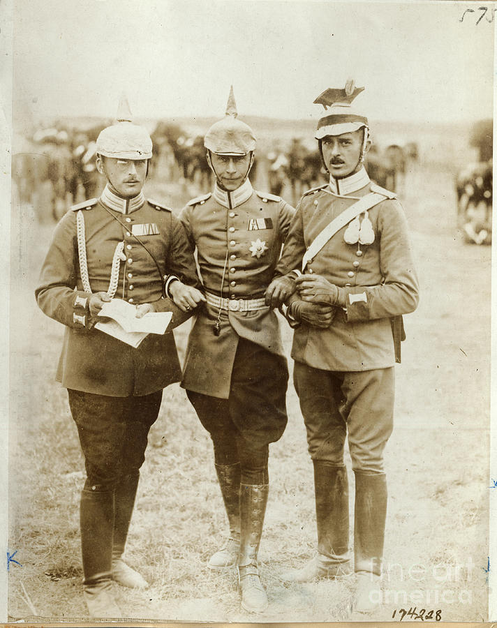 Military Officers Pausing For Camera Photograph by Bettmann