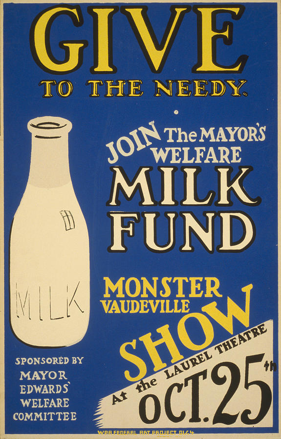 Milk Fund Painting by Vintage Pix