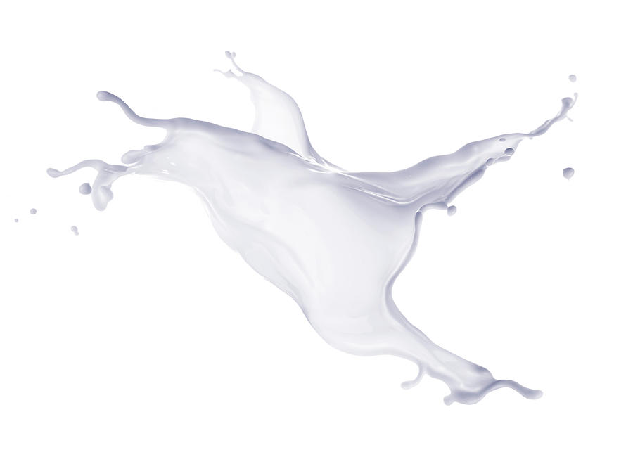 Milk Splash Isolated Photograph by Costint