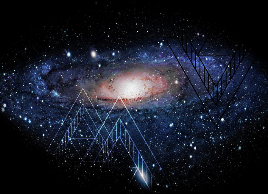 Space Mixed Media - Milky Dimension by Natasha Wescoat