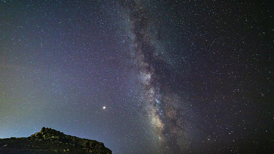 Milky Way And Mars Over The Cliffs At Bahrija In Malta Photograph by ...