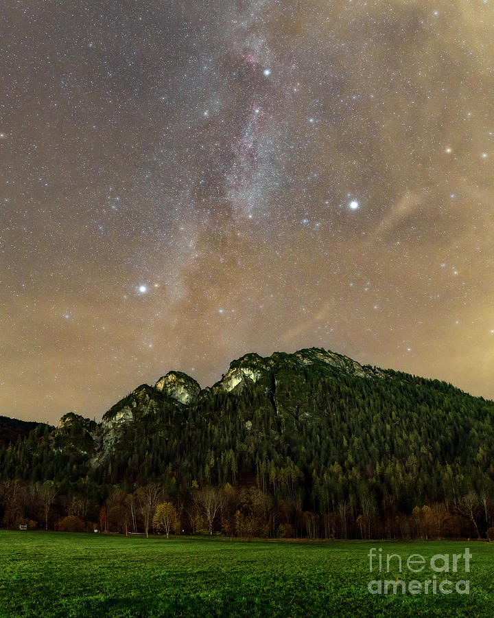 Milky Way And Summer Triangle Photograph by Amirreza Kamkar / Science Photo Library