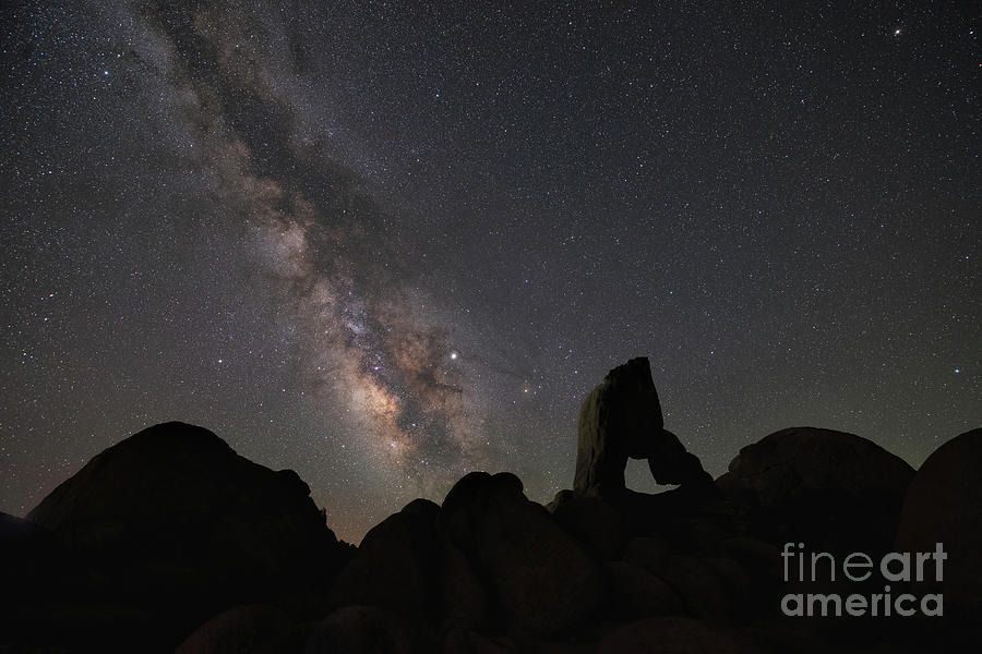 Milky Way At Alabama Hills  Photograph by Michael Ver Sprill