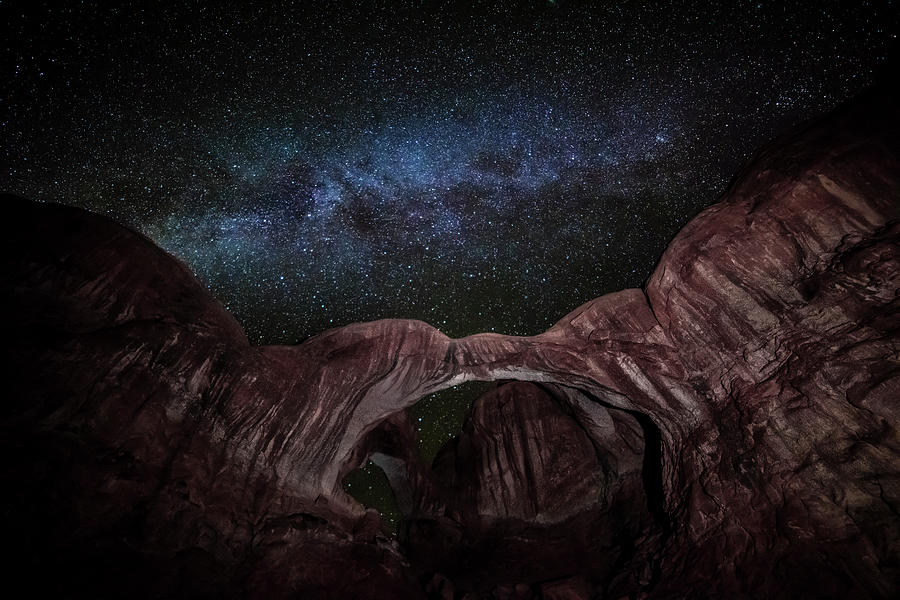 Milky Way at Double Arch Photograph by David Morefield