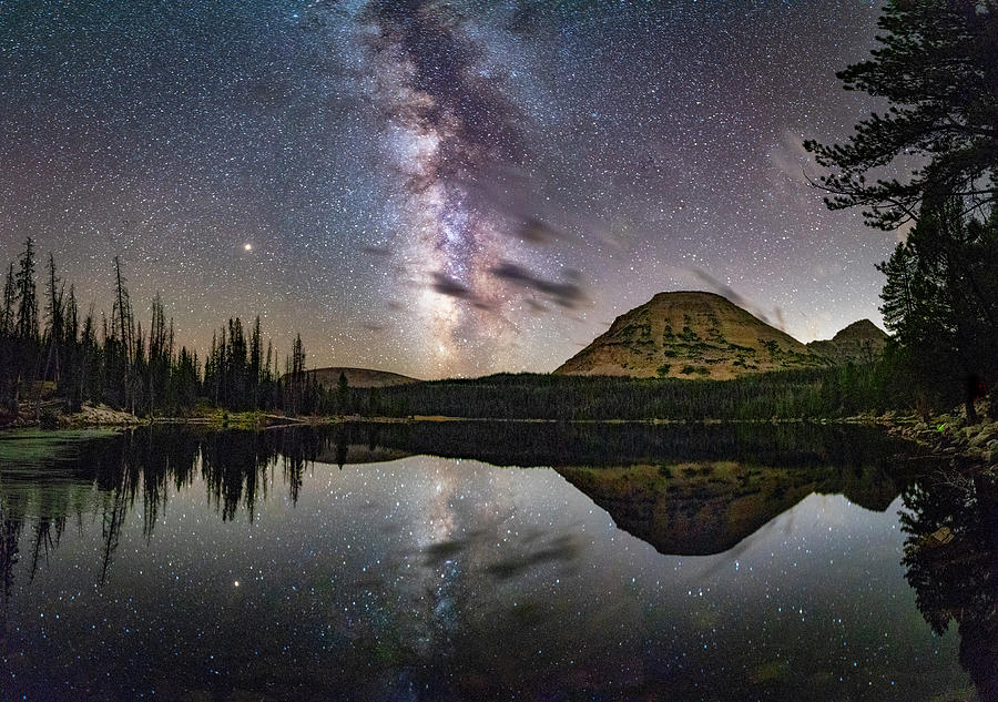 Milky Way at Mirror Lake Photograph by Michael Ash