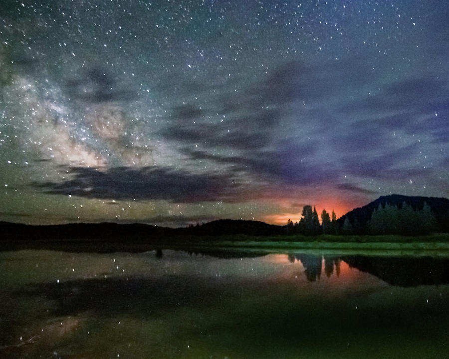 Milky Way at Oxbow Bend Photograph by Joe Kopp
