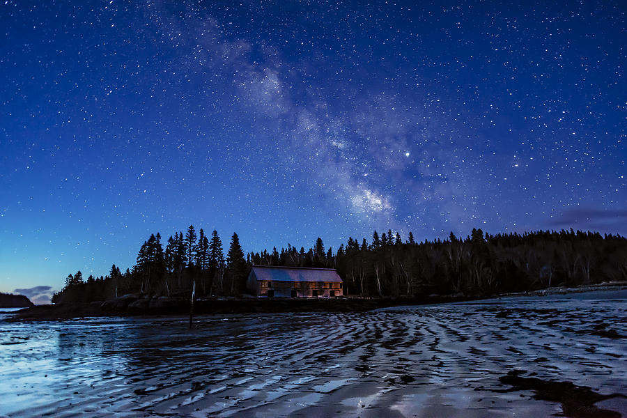Milky Way Blue Hour At Smokehouse Photograph by Marty Saccone