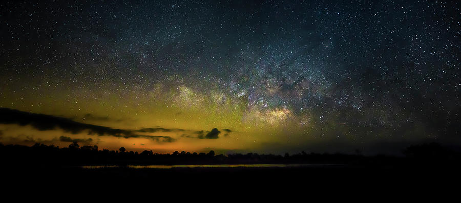 Milky Way Brush Fire Photograph